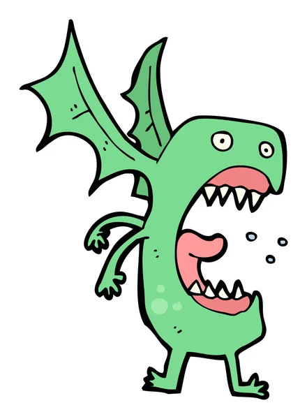 Dragon cartoon (raster versie) — Stockvector