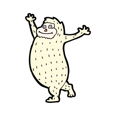 karikatür kıllı büyük ayak