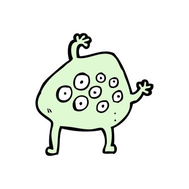 iğrenç canavar karikatür