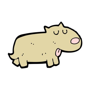 Mutlu küçük köpek çizgi film (raster sürüm)