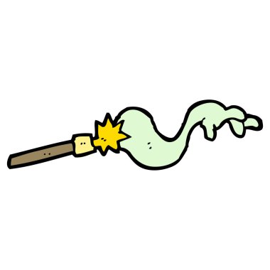 büyücünün asasını cartoon