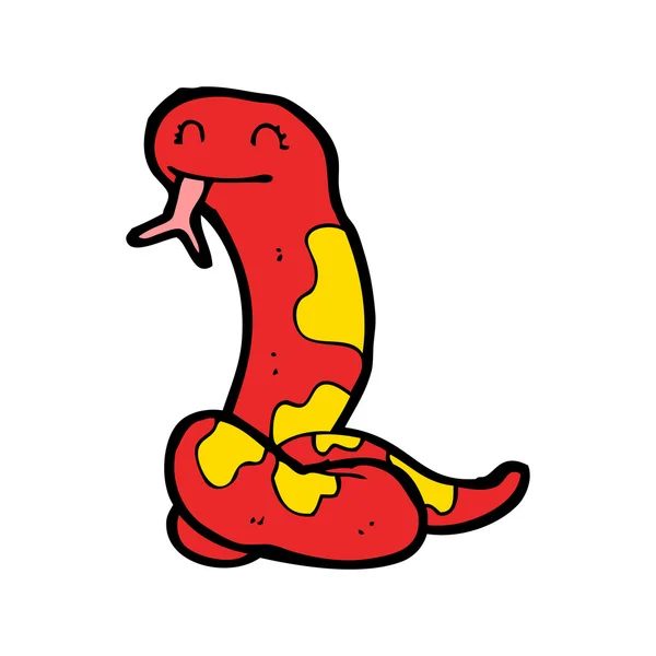 Cobra venenosa dos desenhos animados —  Vetores de Stock