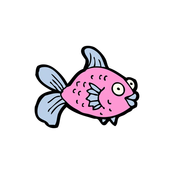 Ikan kartun yang lucu - Stok Vektor