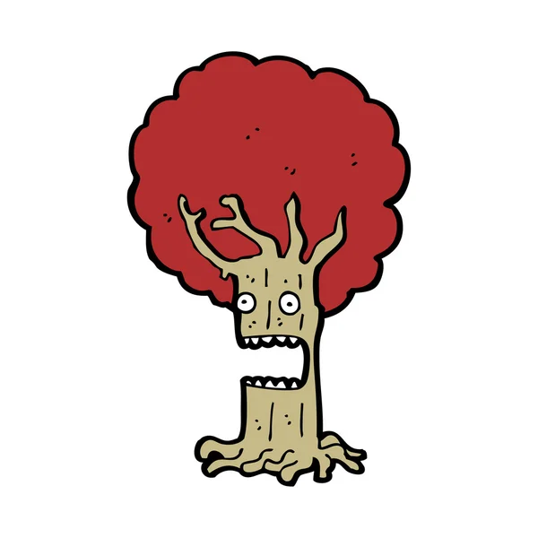 Kreslený strom charakter — Stockový vektor