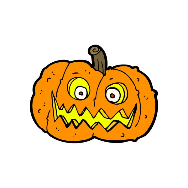 Yellow pumpkin cartoon — Stock Vector