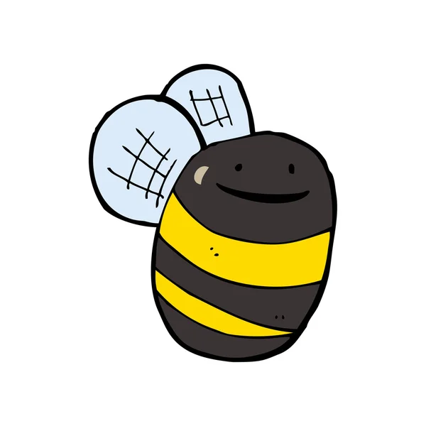 Pequeña abeja de dibujos animados — Vector de stock