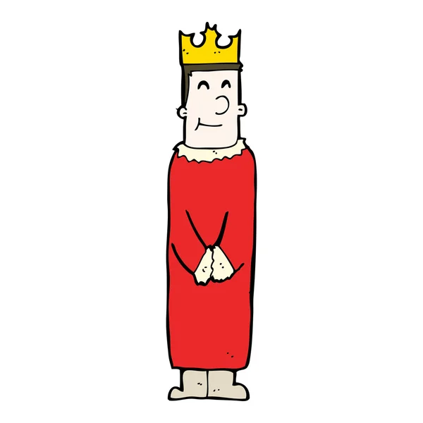 Dibujos animados amable rey — Archivo Imágenes Vectoriales