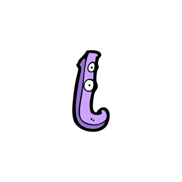 Zeichentrickbuchstabensatz — Stockvektor