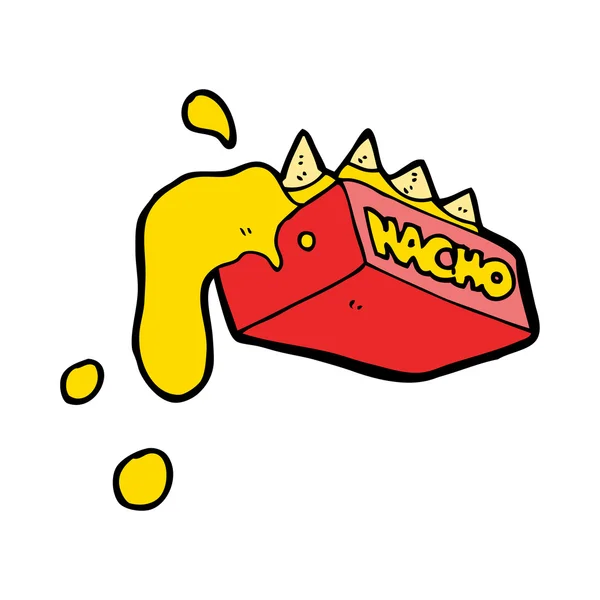 Karikatur kitschige Nachos — Stockvektor