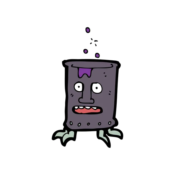 Alter verzauberter Topf-Cartoon - Vektorgrafik: lizenzfreie Grafiken