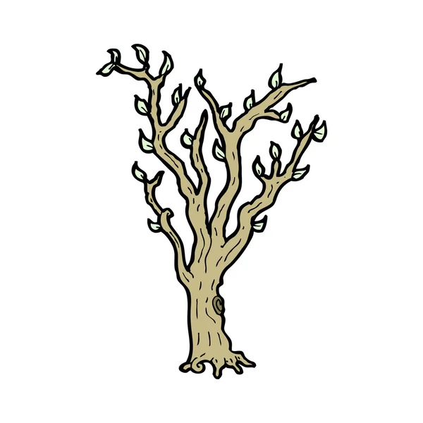 Disegno eccentrico di un albero — Vettoriale Stock