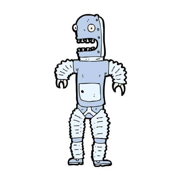 Kutu gibi robot karikatür — Stok Vektör