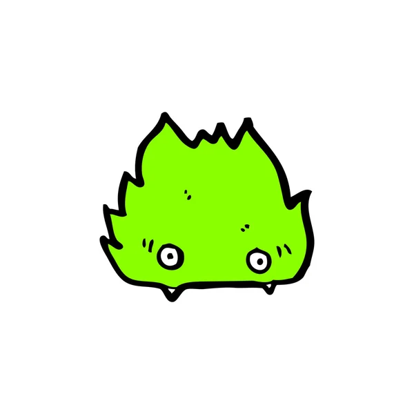 Cartoon lurviga lilla monster cartoon — 图库矢量图片