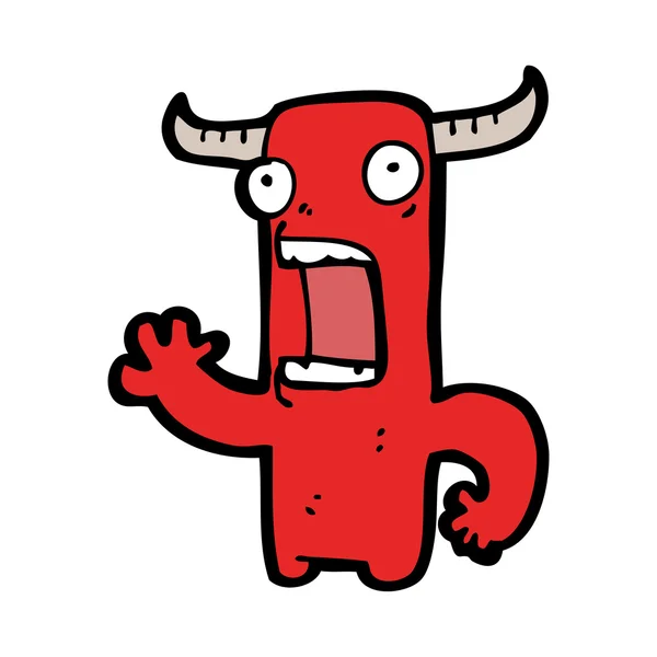 Mischievous pouco diabo desenhos animados (versão raster ) — Vetor de Stock