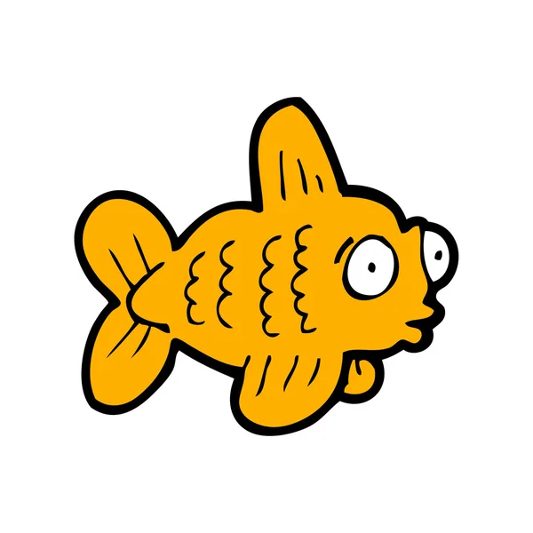 Caricatura de pescado — Vector de stock