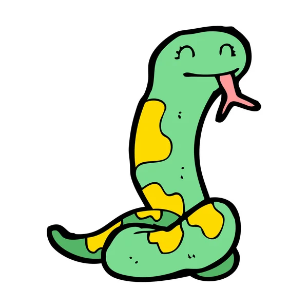 Slithering kígyó rajzfilm — Stock Vector