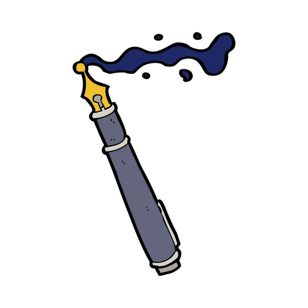 Cartoon rommelig Vulpen — Stockvector