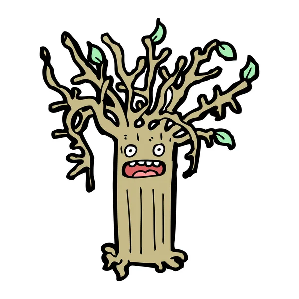 Árbol de dibujos animados — Vector de stock