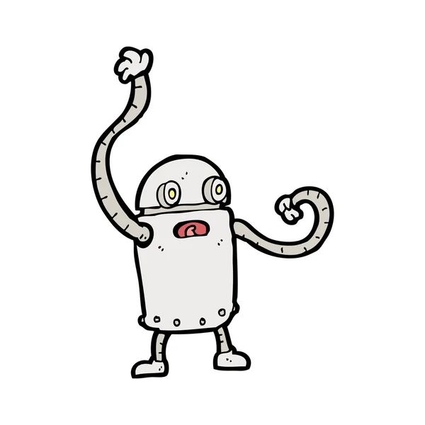 Malý robot karikatury — Stockový vektor