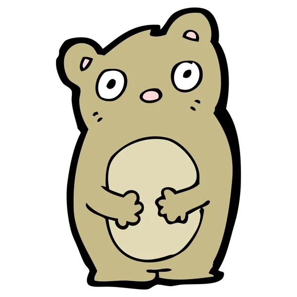 Lindo oso de peluche de dibujos animados — Archivo Imágenes Vectoriales