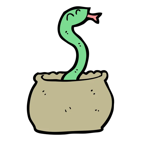 Desenhos animados de cobra — Vetor de Stock