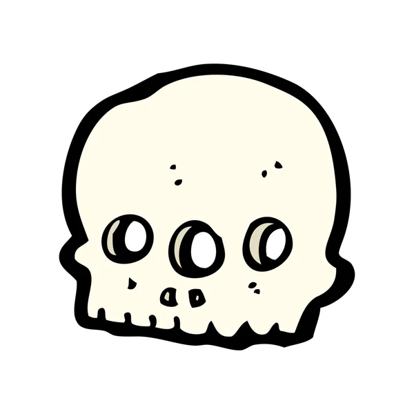Crâne à trois yeux — Image vectorielle