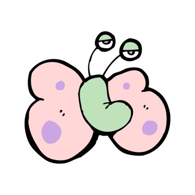 karikatür uçan böcek