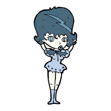 karikatür vampir kız