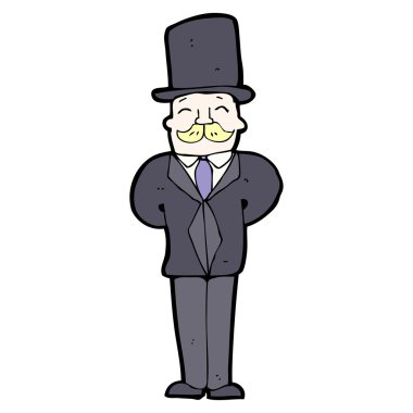 karikatür zengin bey