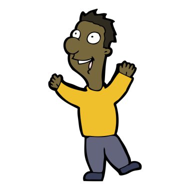 heyecanlı adam çizgi film