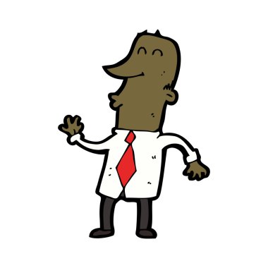 işadamı çizgi film dans