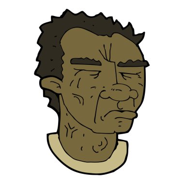 karikatür huysuz adam