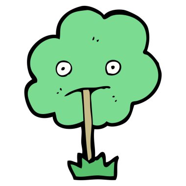 bakan karikatür ağaç karakter