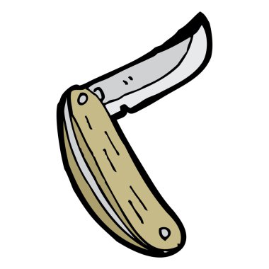 bıçak karikatür katlama