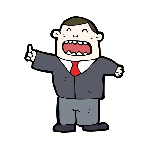 Cartoon talking boss — Wektor stockowy