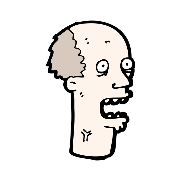 Cartoon geschokt man — Stockvector