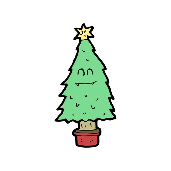 Cartoon-Weihnachtsbaum — Stockvektor