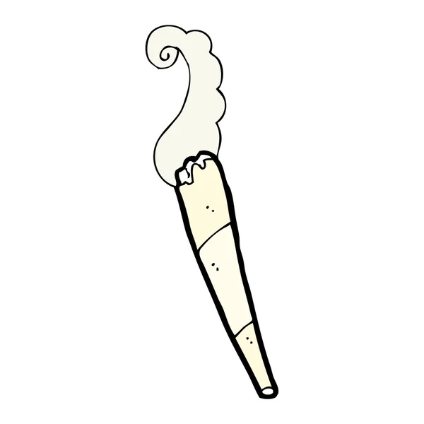 Cartoon marijuana joint - Stock Illustration. 