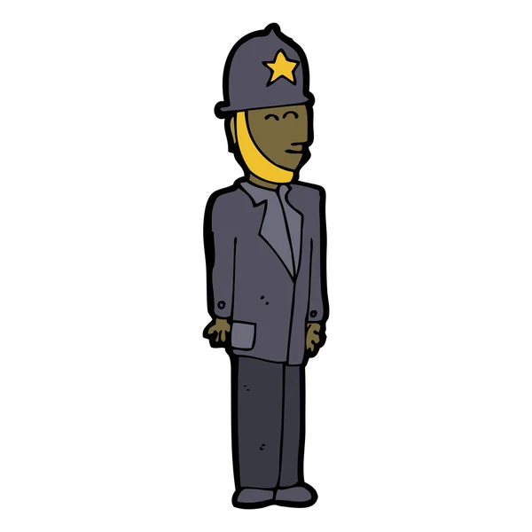 Карикатурный британский полицейский — стоковый вектор