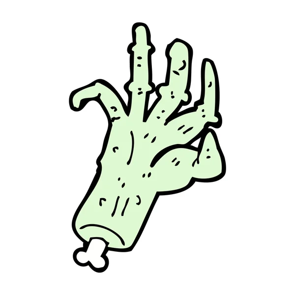 Мультфильм жуткая рука зомби — стоковый вектор