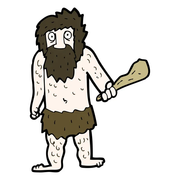 Cartoon cave man — Stock Vector