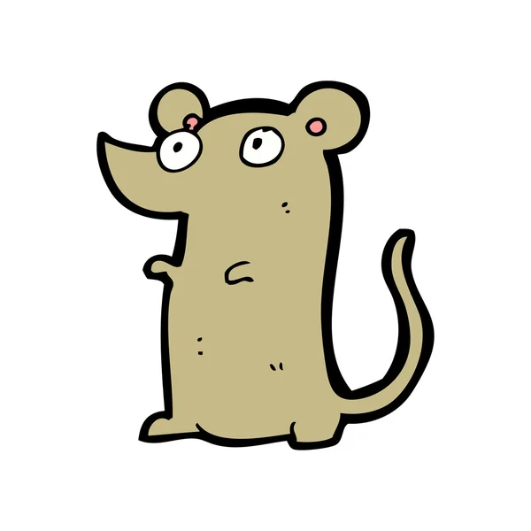 Mignon petit dessin animé de souris — Image vectorielle