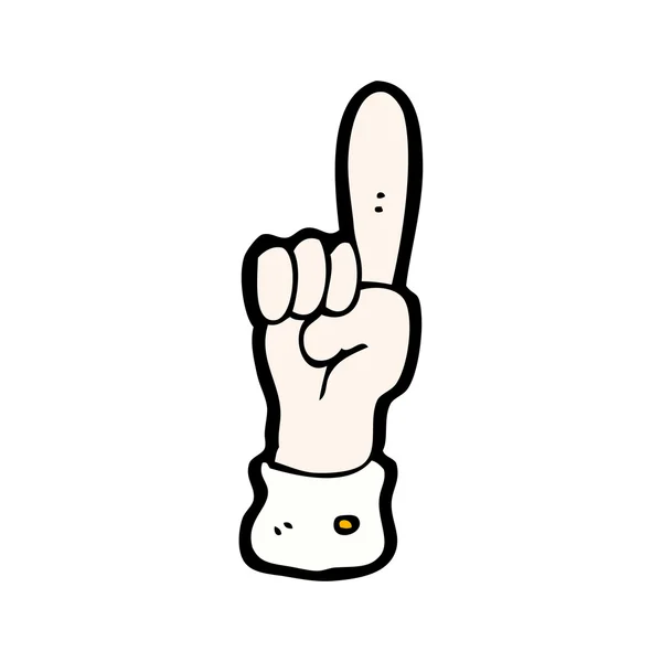 Pointing hand cartoon — Stock Vector