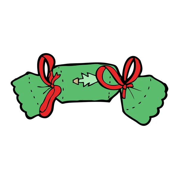 Kreslené vánoční cracker — Stockový vektor