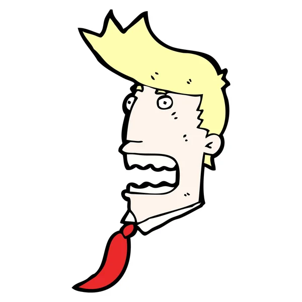 怒れる男漫画 — ストックベクタ