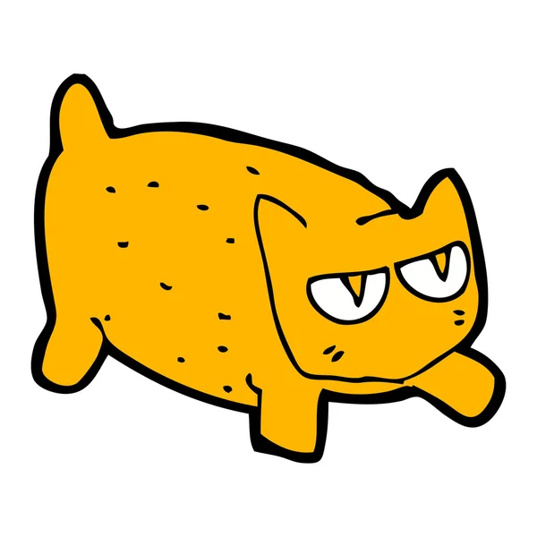 Geërgerd kat cartoon — Stockvector