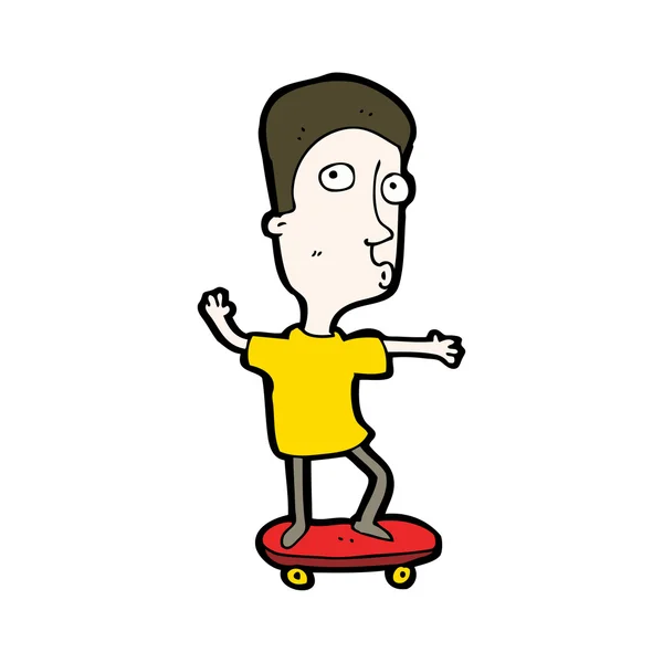 Cartoon skateboard ragazzo — Vettoriale Stock