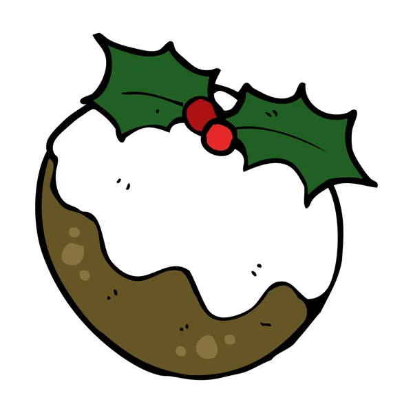 Budín de Navidad — Vector de stock