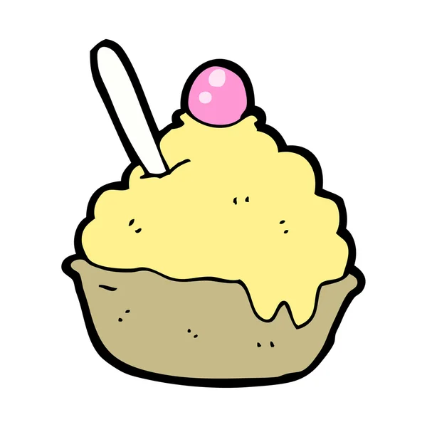 Ice cream sundae cartoon — Stockvector