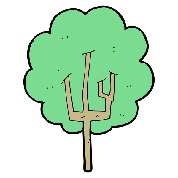 Árbol de dibujos animados — Vector de stock
